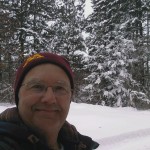On the x-country ski trail at Pine Point On the x-country ski trail at Pine Point